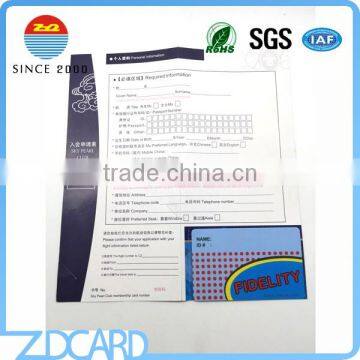 OEM Supplier High Quality Market Leaflet with Gift Card