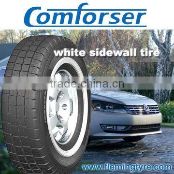 WSW White Sidwall Car Tire 195R14C 185R14C photo-2