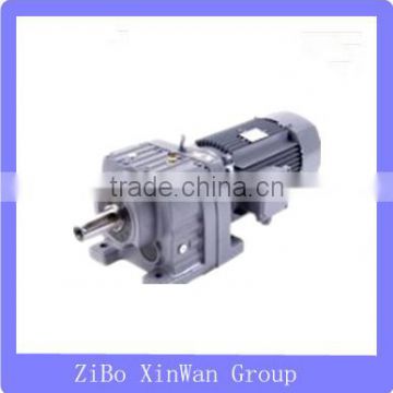 R series 18 Kw coaxial helical foot mounted gear reducer low rpm gear motor