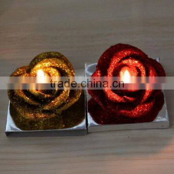 Colorful Rose Flower Shaped Art Candle,wedding Candle, Wedding Favor photo-2