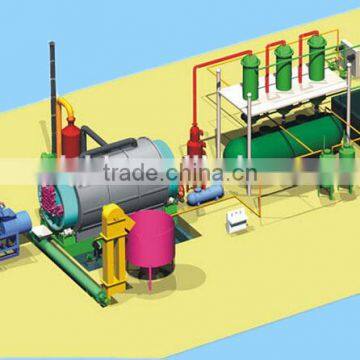 DAYI 100% Safe ,CE/ISO Certifited 5-20tons Waste Tyre/plastic Continuous Refinery/pyrolysis Plant/equipment photo-3