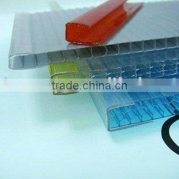 pc u profile,polycarbonate profile,pc frame,Plastic Sheet,Roof Sheet