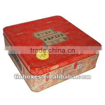 square blasting oil cake tin packing can