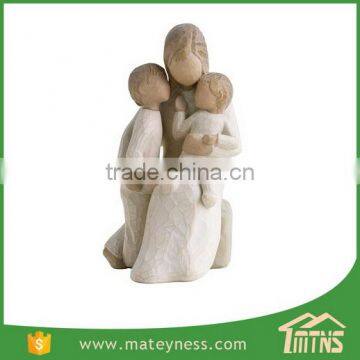 Handmade Painted Decorative Poly Resin Willow Tree Figurines photo-4