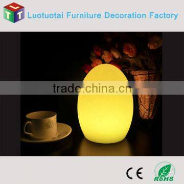 Big size egg shape LED table lamp with inductive charging