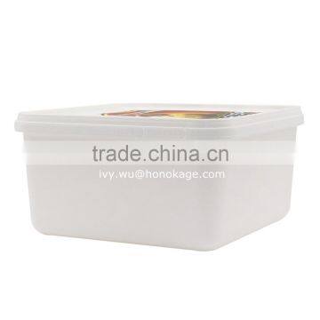 2L Ice Cream Tubs With Lids, PP Plastic Food Type and Ice Cream Use IML Plastic Container photo-2