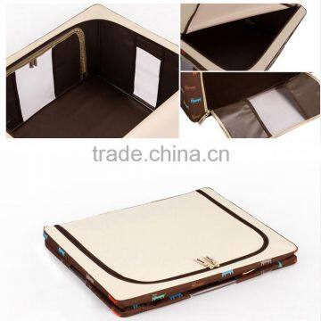 N493 Household Non Woven Box Zipper Foldable Clothing Storage Box photo-5