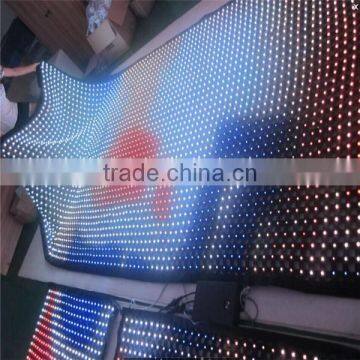 2015 hot sell decoration led net curtain ceiling decoration led mesh