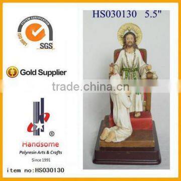 12 Inch Jesus And Three Kids Resin Figurine Religious Statues For Sale photo-3