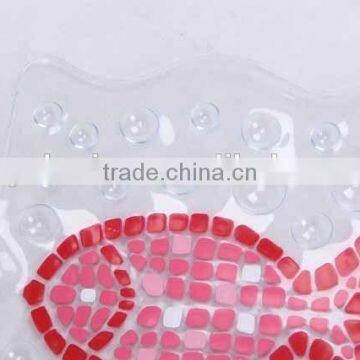 Transparent PVC Anti Slip Bath Mat With Fish Patterns/bathroom Mat photo-4