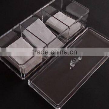 Clear Acrylic Cotton Ball and Swab Holder Case/ Cotton Ball Container photo-4