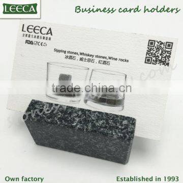 Deck accessories elegant display on desk promotional gifts - stone business card holder