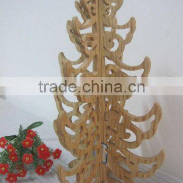 wooden tree Xmas for home decoration