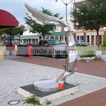 Large Stainless Steel Abstract Wings Sculpture For Wholesale