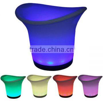 Mood Garden Champagne Pot/ Out Door Plastic Storage Container/LED Ice Bucket/color Chaning Outdoor Planter photo-2