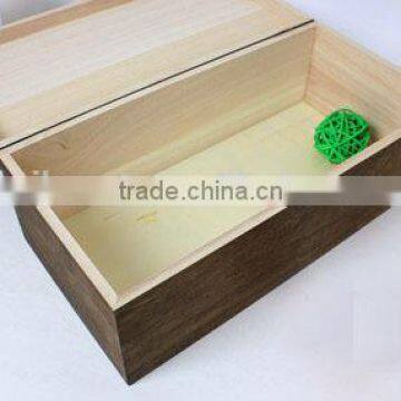 Three Bottles Wood Wine Box photo-4