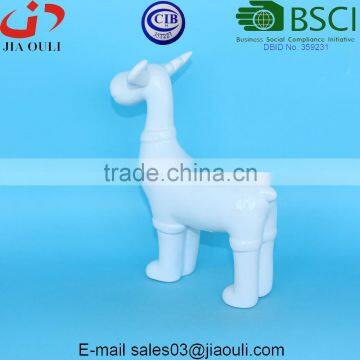 Christmas Decorations White Ceramic Deer for Table Decorations photo-6