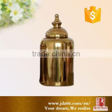 Chinese gold cermaic jar home decor jar