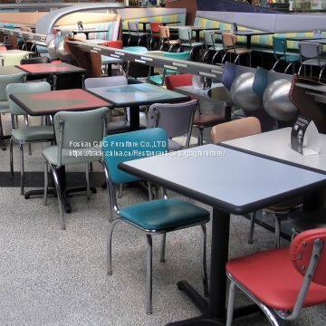 Customized Quality Restaurant Furniture Booth Table Chair Set photo-4
