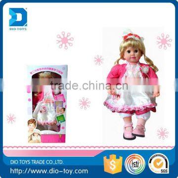 Plastic intelligent conversational american girl doll factory with great price