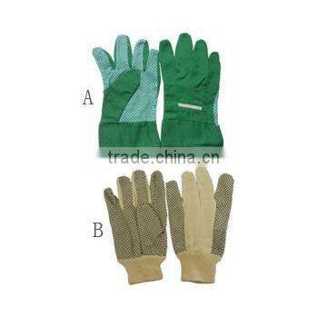 hand garden glove with PVC dots on palm/tree pruner/lopper/trowel rake hoe fork