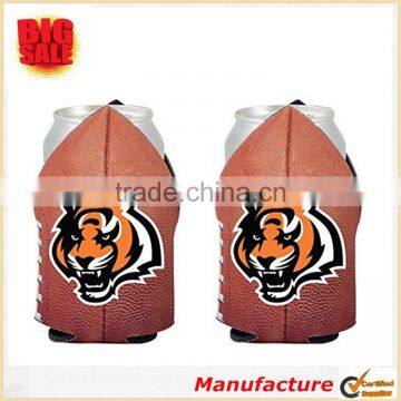 Unique Design Promotion Can Cooler New Vibe Stylish Neoprene Can Cooler NFL Team Logo Football Look Can Cooler Bag