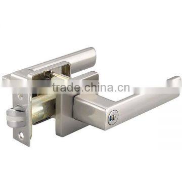 Whole Sale Stainless Steel Square Lever Handle Door Lock for Hotel and Home photo-2
