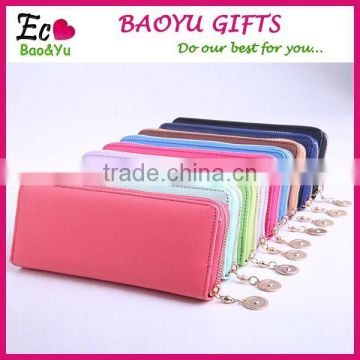 2015 Promotional Women Wallet Handmade Leather Wallet Fashion Purse For Women