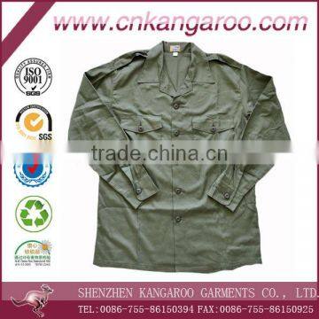 Manufacturer of Lybian OD Green 65%C 35%P Summer Military Uniforms