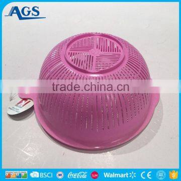 Eco-friendly Material Solid Color Draining Fruit Bowl
