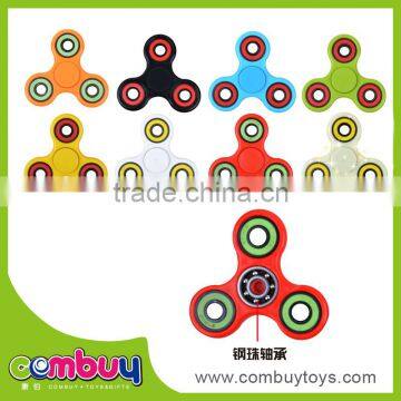 Hot selling real color plastic spinner toy fingertip gyroscope