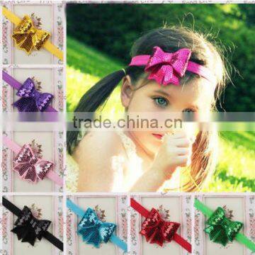 2017 fashion baby hair accessories toddler hair bow baby headband cheap wholesale