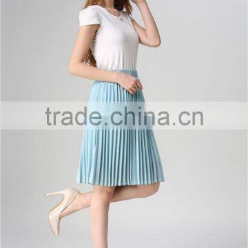 Vintage Tulle Skirt Tutu Midi Summer Pleated Skirts for Women photo-3