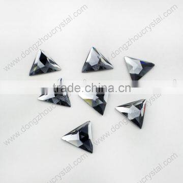 DZ-1040 Triangle Crystal ab Color Flat Back Glass Stones for Garment Accessories photo-6