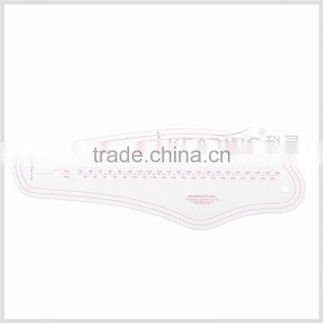 Kearing Brand 1.2mm Thickness Plastic Vary Form Curve Ruler With Seam Allowance # 6405 photo-2