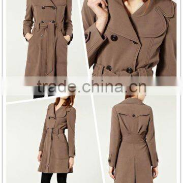 12C003 hot selling lady fashion trench coat