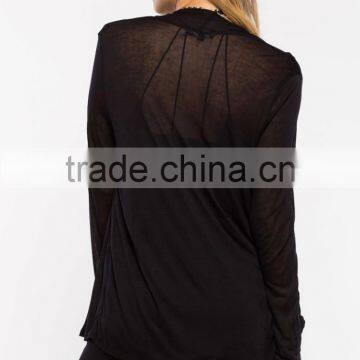 New Arrival Lightweight Female Trendy Beautiful Black Cardigan photo-4
