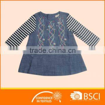 Children Wear Cotton Baby Denim Girl Dress