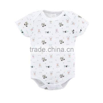 Wholesale Baby Clothes Animal Design Cotton Baby Bodysuit For 2017 Summer