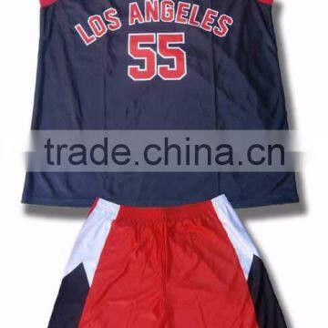 Quality Cut work 100% Polyester Basketball Uniform