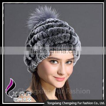 CX-C-78D Women Fashion Korean Excellent Rex Rabbit Fur Winter Hat photo-2