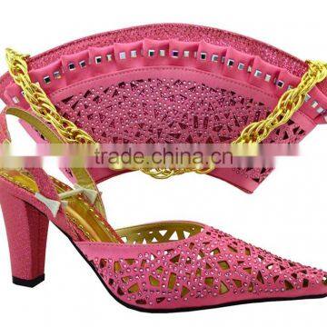 Popular African Ladies Evening Dress Shoes With Matching Bag MG1089 photo-3