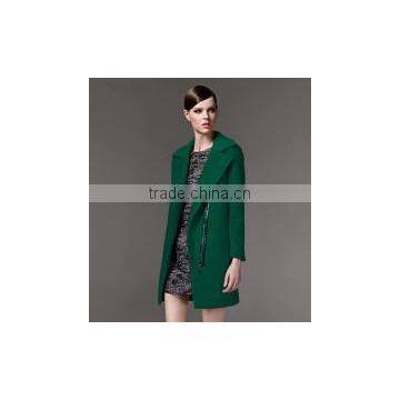 2014 Top Quality 100% Cotton Women Thick Winter Wool Coat