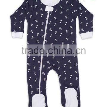 Organic Cotton Side Zipper Romper