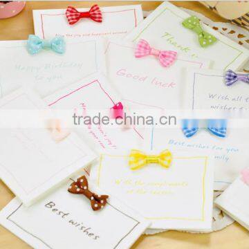 2016 new arrival custom bulk greeting cards Thank you card cheap greeting cards