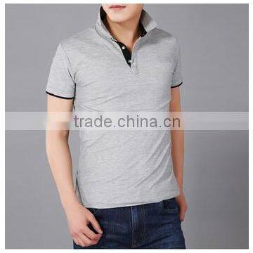 En's Custom Classical Fashion Solid Color Short Sleeve Slim Fit Men's Mesh Embroidered Polo Shirt photo-2
