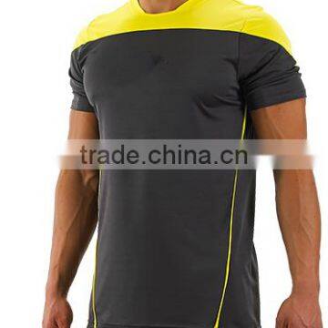Men Bodybuilding Gym Fitness 100% Polyester Running T Shirt photo-2
