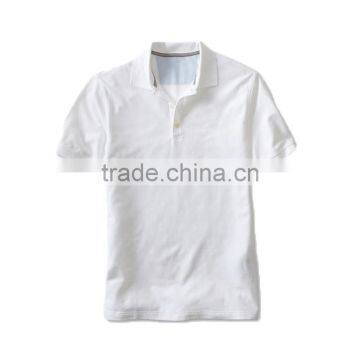 China  summer short sleeve white high quality men's polo shirt
