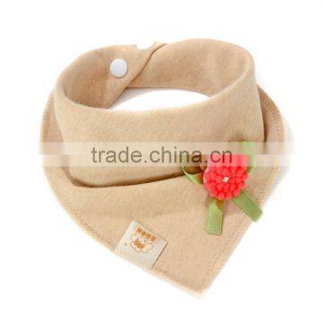 S33341W Cotton Towel New Baby Bib Bandana Baby Girls Fancy Flower Bib photo-2