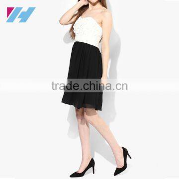 Fashion Woman Clothing Sleeveless Strapless Mini Party Dress Open Sexy Boobs Design photo-4